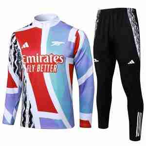 Felpa Allenamento Arsenal 2025 2026 Blu Rosso