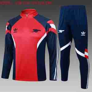 Felpa Allenamento Bambino Arsenal 2025 2026 Rosso Blu