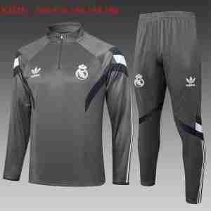 Felpa Allenamento Bambino Real Madrid 2025 2026 Grigio