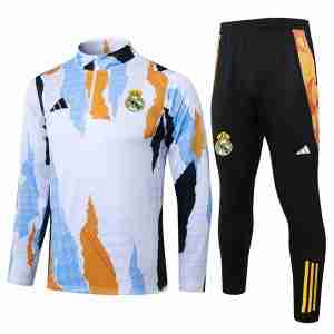 Felpa Allenamento Real Madrid 2025 2026 Bianco Arancione