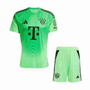 Maglietta Calcio Bayern Monaco Set Bambino Portiere 2025 2026 Verde
