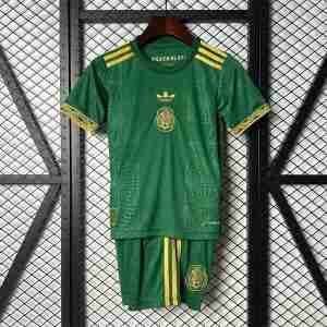 Maglietta Calcio Messico Set Bambino Speciale 2025 2026 Verde