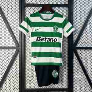 Maglietta Calcio Sporting De Lisboa Set Bambino Prima 2025 2026