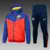 Set Giacca a vento FC Barcellona 2025 2026 Blu Rosso