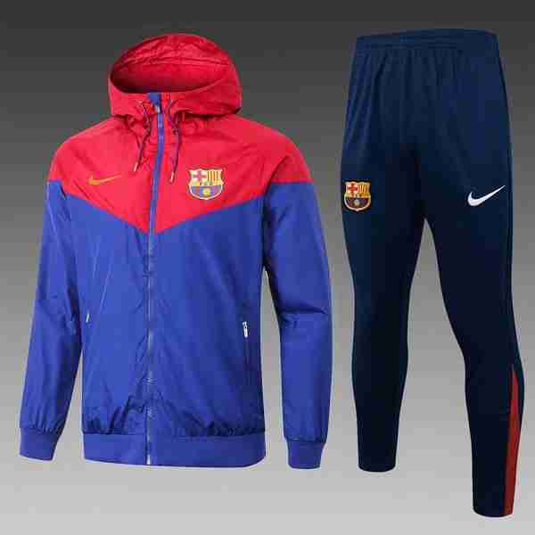 Rompevientos Barcelona Conjunto Completo 2025-2026 Rojo Azul