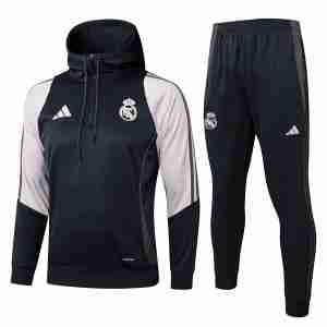 Tuta Con Cappuccio Paris Saint Germain 2025 2026 Grigio Rosa