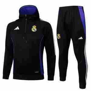 Tuta Con Cappuccio Real Madrid 2025 2026 Nero
