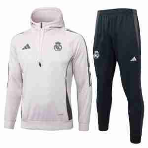 Tuta Con Cappuccio Real Madrid 2025 2026 Rosa