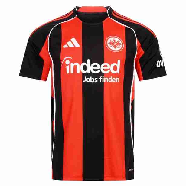 Tailandia Camiseta Eintracht Frankfurt 1ª 2025-2026 Thailandia Maglietta Calcio Prima Eintracht Frankfurt 2025 2026