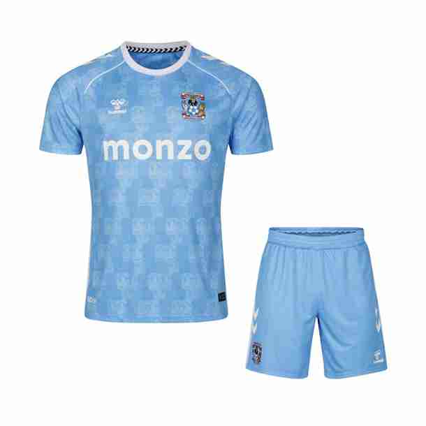 Camiseta Coventry City 1ª Niño 2025-2026 Maglia Calcio Coventry City Set Bambino Prima 2025 2026