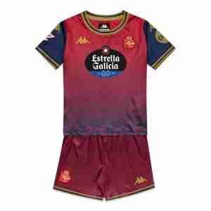 Maglia Calcio Deportivo De La Coruña Set Bambino Away 2025 2026