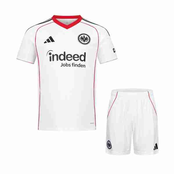 Camiseta Eintracht Frankfurt 2ª Niño 2025-2026 Maglia Calcio Eintracht Frankfurt Set Bambino Away 2025 2026