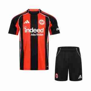 Maglia Calcio Eintracht Frankfurt Set Bambino Prima 2025 2026