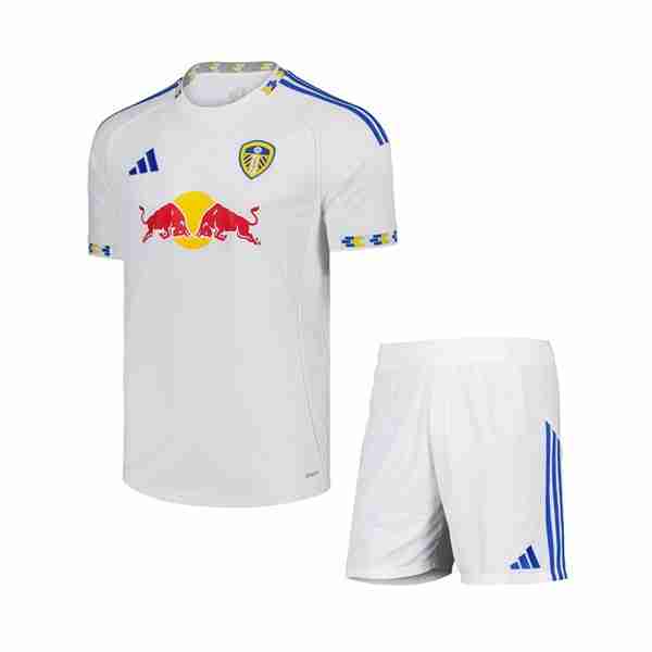 Camiseta Leeds United 2ª Niño 2025-2026 Maglia Calcio Leeds United Set Bambino Prima 2025 2026