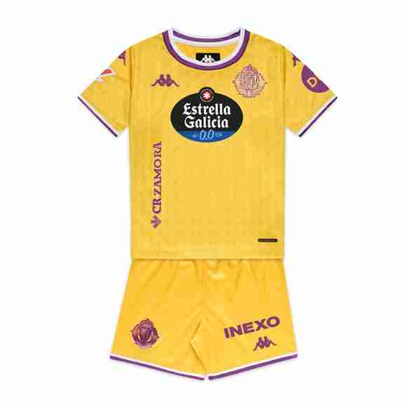 Camiseta Real Valladolid 3ª Niño 2025-2026 Maglia Calcio Real Valladolid Set Bambino Terza 2025 2026