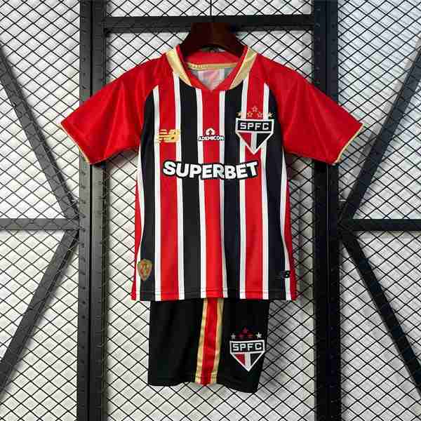 Camiseta Sao Paulo 2ª Niño 2025-2026 4 Maglia Calcio Sao Paulo Set Bambino Away 2025 2026