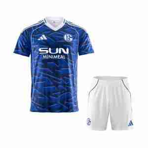 Maglia Calcio Schalke 04 Set Bambino Prima 2025 2026