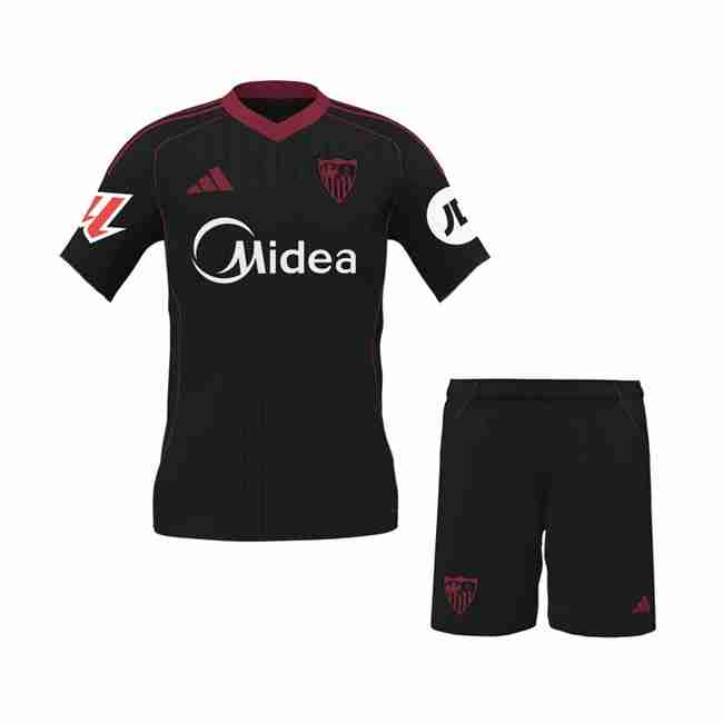 Camiseta Sevilla 3ª Niño 2025-2026 Maglia Calcio Sevilla Set Bambino Terza 2025 2026