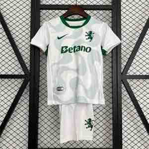 Maglia Calcio Sporting De Lisboa Set Bambino Away 2025 2026