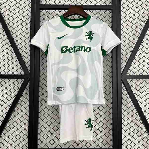 Camiseta Sporting Lisbon 2ª Niño 2025-2026 Maglia Calcio Sporting De Lisboa Set Bambino Away 2025 2026