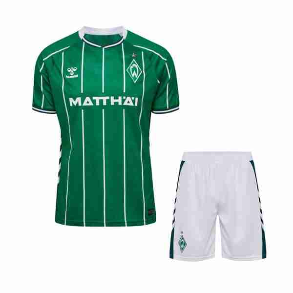 Camiseta Werder Bremen 1ª Niño 2025-2026 Maglia Calcio Werder Bremen Set Bambino Prima 2025 2026