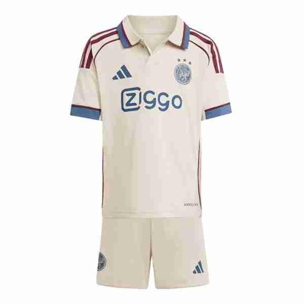 Camiseta Ajax 3ª Niño 2025-2026 Maglia Calcio Ajax Set Bambino Terza 2025 2026
