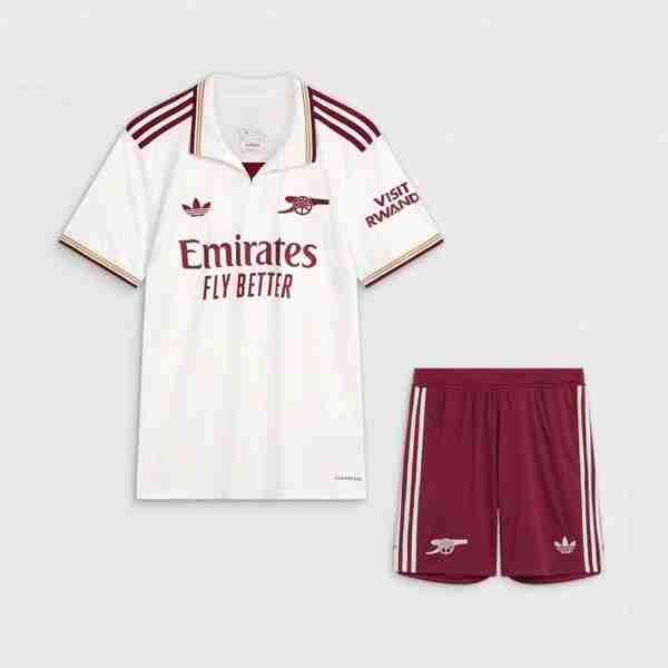 Camiseta Arsenal 3ª Niño 2025-2026 Maglia Calcio Arsenal Set Bambino Terza 2025 2026