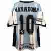 Maradona NO.10 Maglia Calcio Prima Argentina Retro 2001 Blu