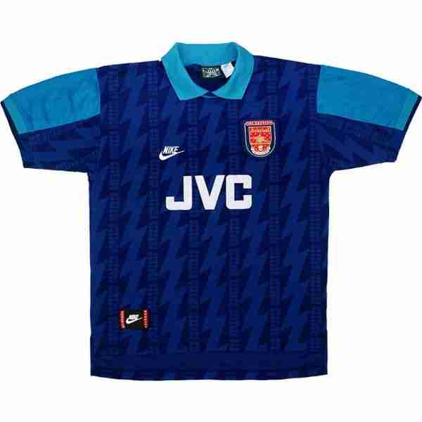 Tailandia Camiseta Arsenal 2ª Retro 1994 1995 Azul Thailandia Maglia Calcio Away Arsenal Retro 1994 1995 Blu