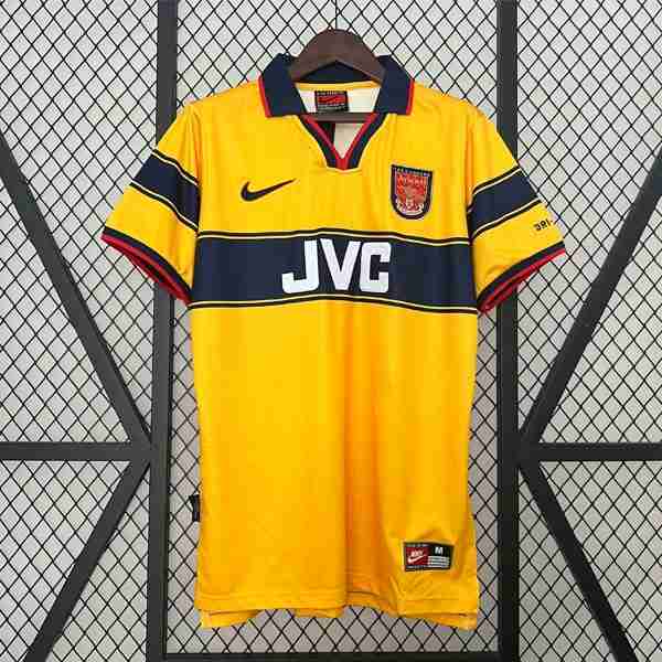 Tailandia Camiseta Arsenal 2ª Retro 1997 1999 Thailandia Maglia Calcio Away Arsenal Retro 1997 1999
