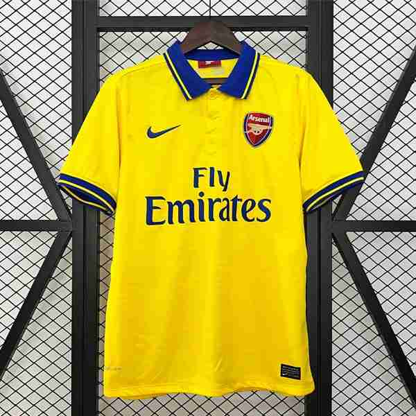 Tailandia Camiseta Arsenal 2ª Retro 2013 2014 Thailandia Maglia Calcio Away Arsenal Retro 2013 2014
