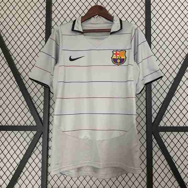 Tailandia Camiseta Barcelona 2ª Retro 2003 2004 Thailandia Maglia Calcio Away FC Barcellona Retro 2003 2004