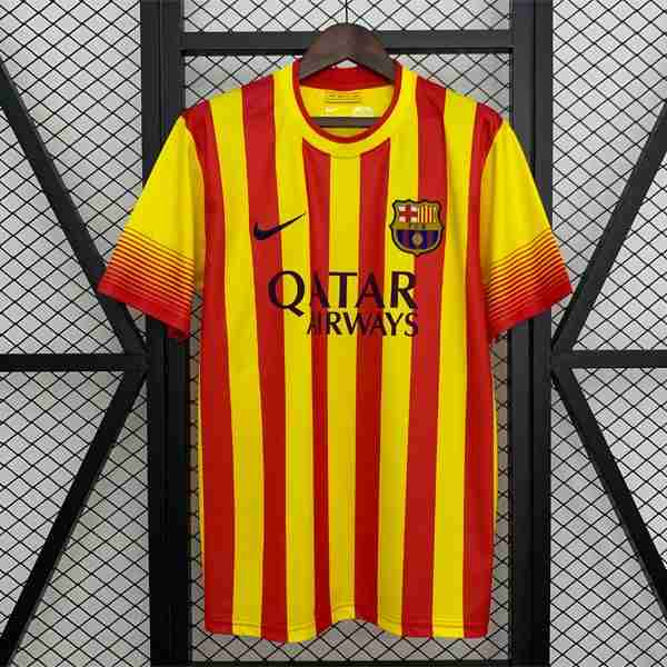 Tailandia Camiseta Barcelona 2ª Retro 2013-2014 Thailandia Maglia Calcio Away FC Barcellona Retro 2013 2014