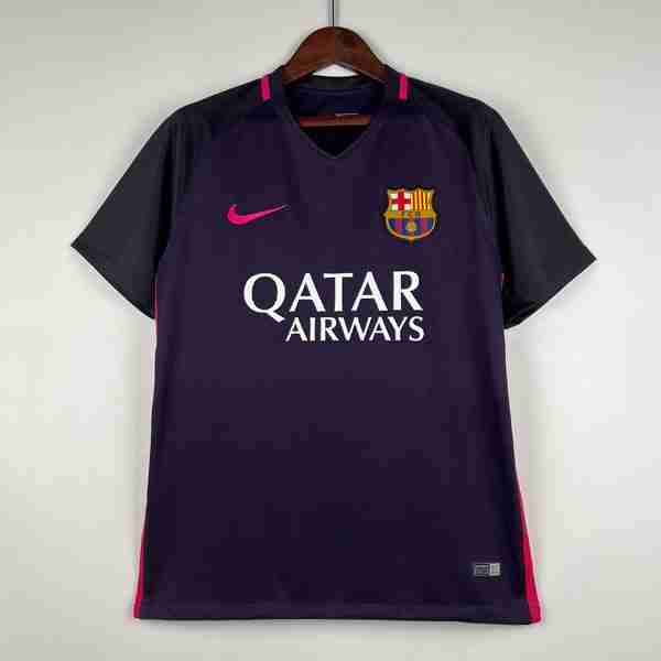 Tailandia Camiseta Barcelona 2ª Retro 2016-2017 Thailandia Maglia Calcio Away FC Barcellona Retro 2016 2017