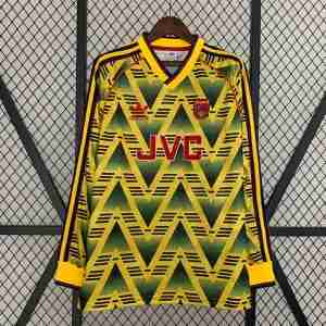 Thailandia Maglia Calcio Away Manica Lunga Arsenal Retro 1991 1993