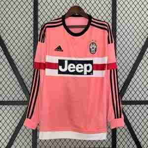 Thailandia Maglia Calcio Away Manica Lunga Juventus Retro 2015 2016