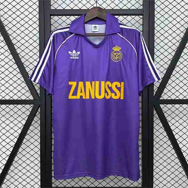 Tailandia Camiseta Real Madrid 2ª Retro 1984-1985 Thailandia Maglia Calcio Away Real Madrid Retro 1984 1985