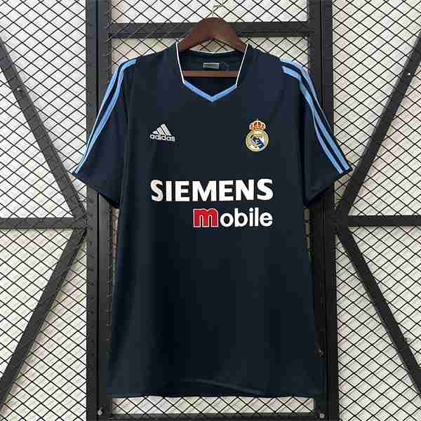 Tailandia Camiseta Real Madrid 2ª Retro 2003-2004 Thailandia Maglia Calcio Away Real Madrid Retro 2003 2004