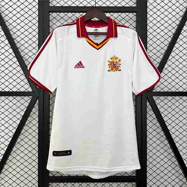 Tailandia Camiseta España 2ª Retro 2000 Thailandia Maglia Calcio Away Spagna Retro 2000