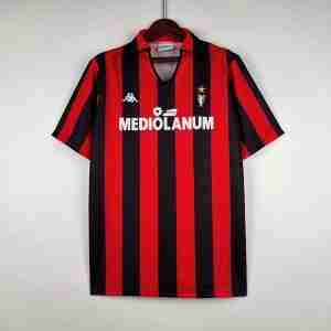 Thailandia Maglia Calcio Prima AC Milan Retro 1989 1990