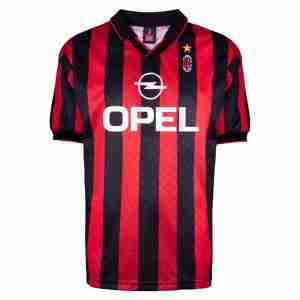 Thailandia Maglia Calcio Prima AC Milan Retro 1995 1996 Rosso
