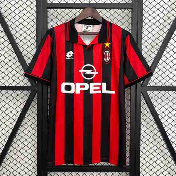 Tailandia Camiseta AC Milan 1ª Retro 1997-1998 Thailandia Maglia Calcio Prima AC Milan Retro 1997 1998