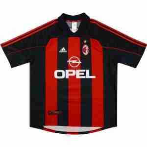 Thailandia Maglia Calcio Prima AC Milan Retro 2000 2002 Rosso