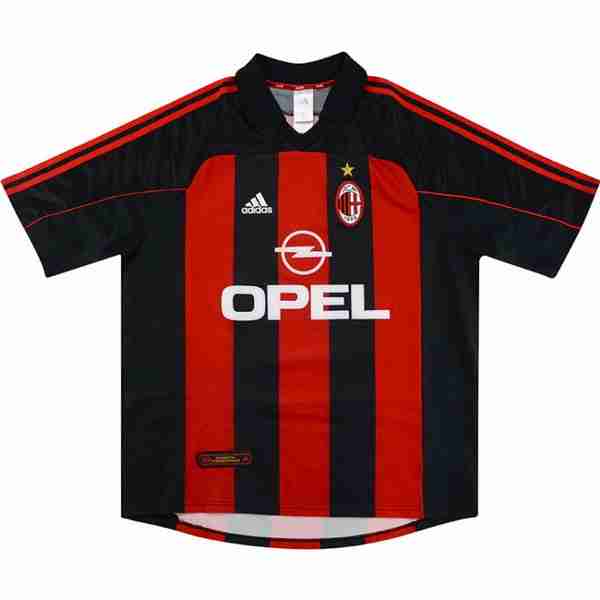 Tailandia Camiseta AC Milan 1ª Retro 2000 2002 Rojo Thailandia Maglia Calcio Prima AC Milan Retro 2000 2002 Rosso