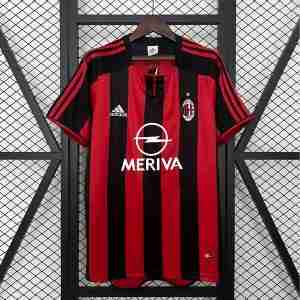 Thailandia Maglia Calcio Prima AC Milan Retro 2003 2004