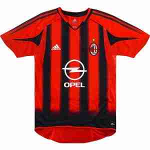 Thailandia Maglia Calcio Prima AC Milan Retro 2004 2005 Rosso