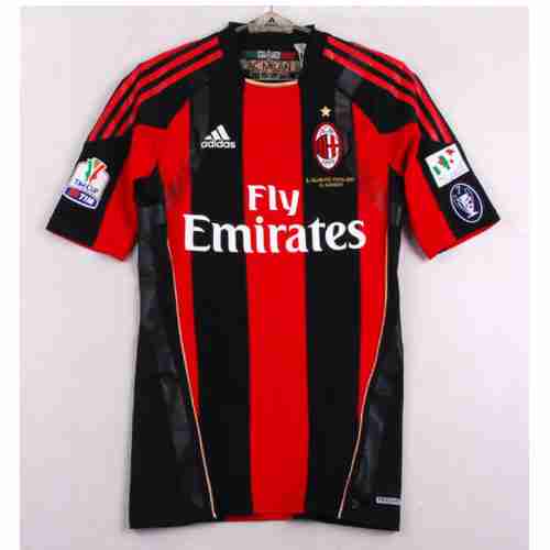 Thailandia Maglia Calcio Prima AC Milan Retro 2010 2011 Rosso Thailandia Maglia Calcio Prima AC Milan Retro 2010 2011 Rosso