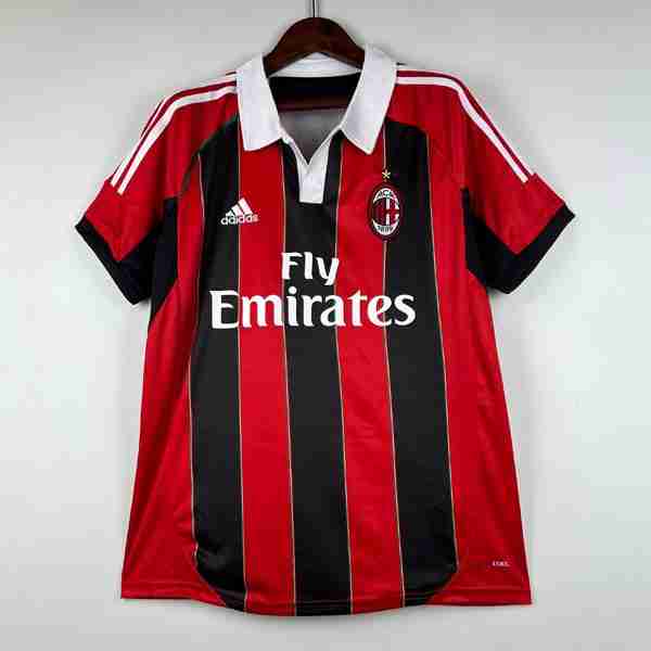 Tailandia Camiseta AC Milan 1ª Retro 2012-2013 Thailandia Maglia Calcio Prima AC Milan Retro 2012 2013