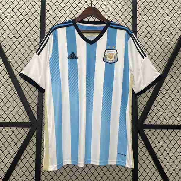 Tailandia Camiseta Argentina 1ª Retro 2014 Thailandia Maglia Calcio Prima Argentina Retro 2014