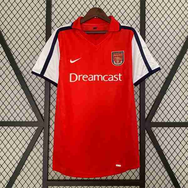 Tailandia Camiseta Arsenal 1ª Retro 2001 2002 Thailandia Maglia Calcio Prima Arsenal Retro 2001 2002